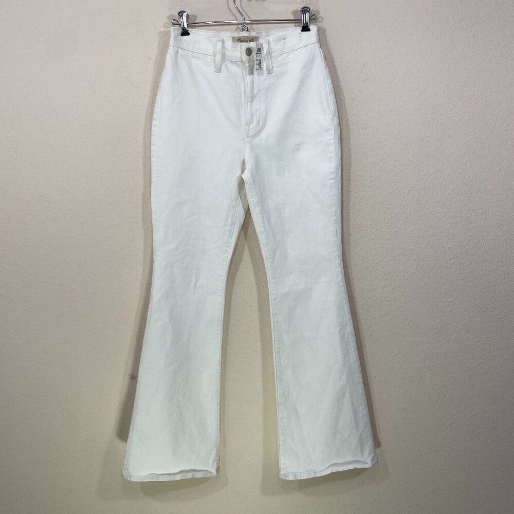 NWT Madewell The Perfect Vintage Flare Jean White  Women's Size 25 NEW READ! New